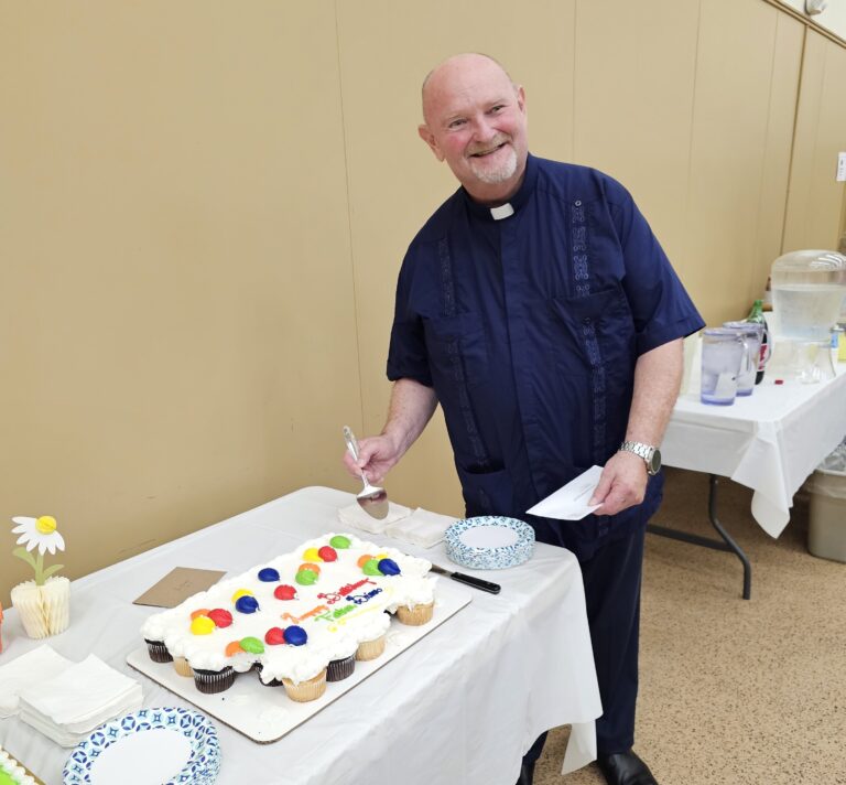Fr. Brian with Cup Cakes