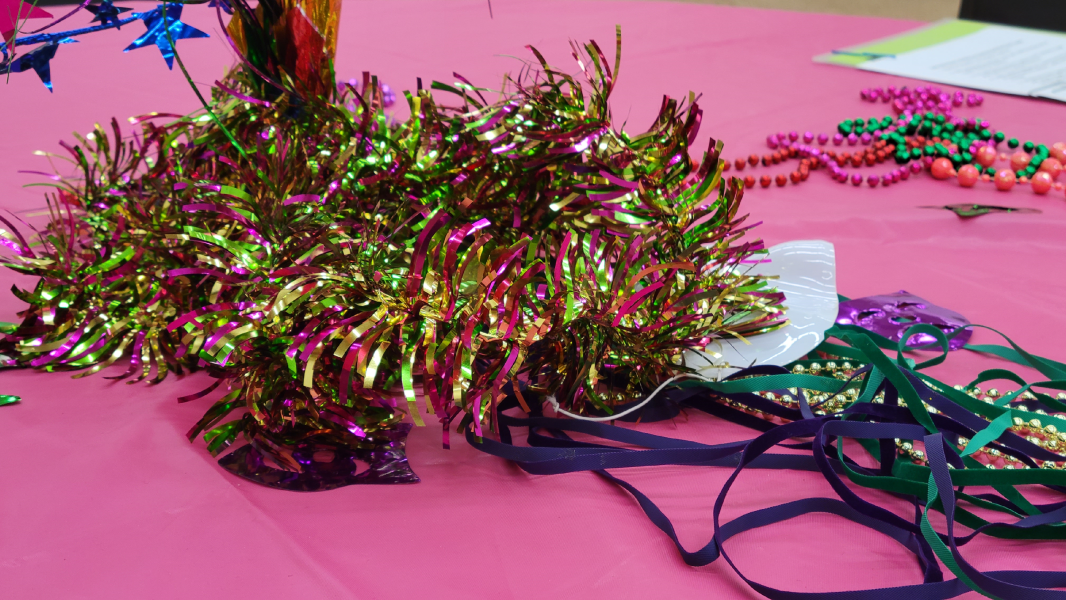 Colorful decorations on a table